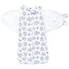 Hudson Baby Infant Girl Convertible Swaddle Sleep Sack, Blue Toile - 3 of 4