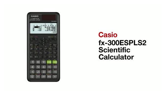 Casio FX-300 Scientific Calculator - Blue, 2 of 6, play video