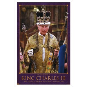 Trends International King Charles III - Coronation Framed Wall Poster Prints - 1 of 4
