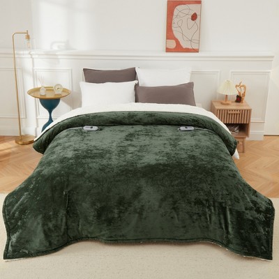 Heated Blanket Electric Throw 50" x 60", Ultra Soft Velvet, Fast Heating with 4 Heat Settings & 4-Hour Auto-Off, Machine Washable, ETL Certified
