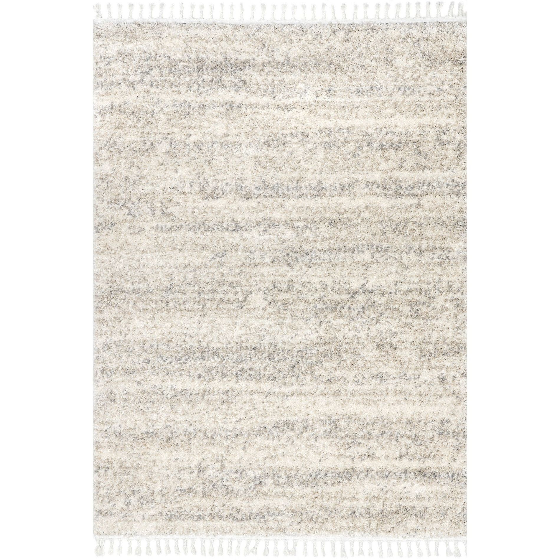 Nuloom Brooke Solid 5x8 Shag Indoor Area Rug for Living Room Bedroom Dining Room Nursery, Ivory