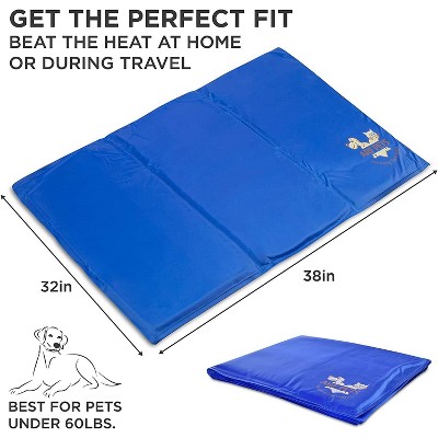 Blue Self-Cooling Gel Pet Mat for Small Dogs