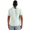 Campus Sutra Men Men's EcoLiva Sky Blue &  Orange Pastel Tie Dye Shirt - 2 of 4