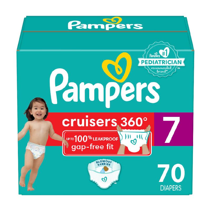 Pampers Cruisers 360 Diapers - (Select Size and Count), 1 of 21