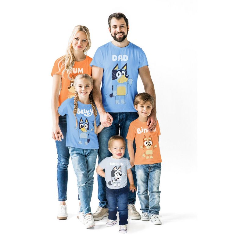 Bluey Mom Dad Bingo Matching Family T-Shirt Adult, 1 of 8