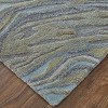 Kawai Modern Abstract Blue/Green/Gray Area Rug - 3 of 4