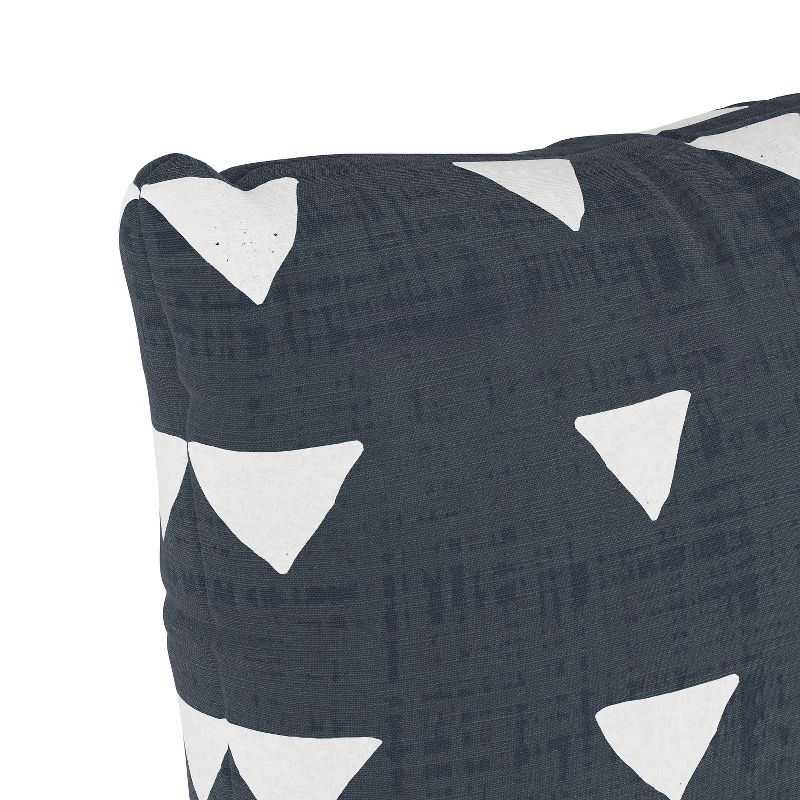 Navy Triangle Print Throw Pillow - Skyline Furniture, 4 of 6