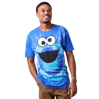 Sesame Street Crew Neck Short Sleeve Tie Dye Men's T-shirt