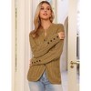 INSPIRE CHIC Women's Button Down Long Sleeve Crew Neck with Pockets Casual Cardigan - 4 of 4