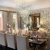 CityFurn 10-Light Modern Round Tree Branch Chandeliers with Crystal Glass - 2 of 4