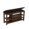 Lycvki 39.5 in. Adjustable Height Shoe Storage Bench - 4 of 4
