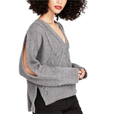 Rachel Roy Womens Cable Knit Pullover Sweater