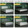 Okak Full Velvet Platform Bed Frame Upholstered Bed with Adjustable Height Headboard and USB Charger Music Speaker Star Projector Noise-Free - 3 of 4