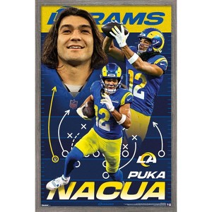 Trends International NFL Los Angeles Rams - Puka Nacua 25 Framed Wall Poster Prints - 1 of 4