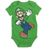 SUPER MARIO Nintendo Mario Yoshi Donkey Kong Toad Bowser Lugi  
 Newborn Baby Boys 5 Pack Short Sleeve Bodysuits - 4 of 4