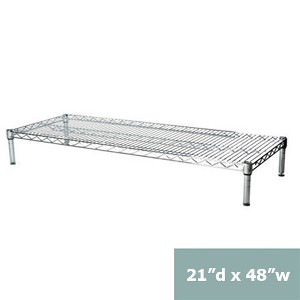 Shelving.com Chrome Wire Shelving with 1 Tier Shelf - - 1 of 3