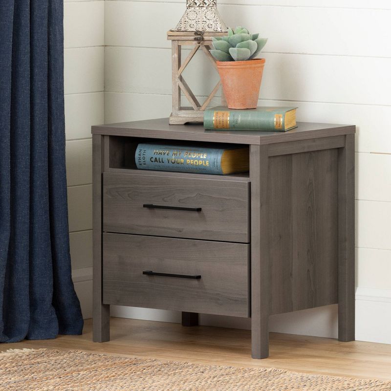 Gravity 2 Drawer Nightstand - South Shore, 3 of 12