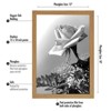 Americanflat 12x18 Poster Frame in Oak with Polished Plexiglass - Horizontal and Vertical Formats with Included Hanging Hardware - 3 of 4