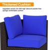 Acekool 6 Piece Patio Furniture Set, Brown Wicker Outdoor Sectional Sofa Couch with Cushions, All-Weather Rattan Conversation Set & Coffee Table - 4 of 4