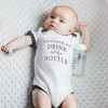 Pavilion Gift Company - Bottle - 12-24 Months Gray Trimmed Bodysuit - Leotards and Bodysuits - 3 of 4