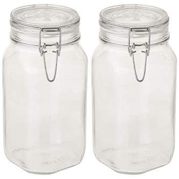 Latch Top Jars - Rainbow Tie-Dye Air Tight Glass Jar - Extra Small