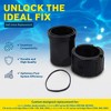 Zodiac Universal Half Union Replacement Compatible with Select Zodiac Jandy Pool and Spa CV and CL Series Cartridge Filters, Black - 2 of 4