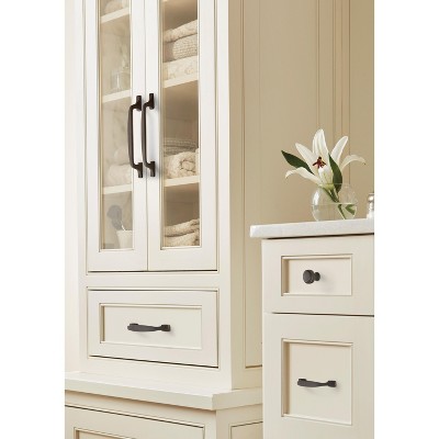 Highland Ridge Dark Oiled Bronze Cabinet Pull with Mounting Hardware