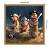 Amanti Art Amarillo Sod Poodles (Prairie dogs) by Lucia Heffernan Canvas Wall Art Print Framed 16 x 16-in. - 4 of 4