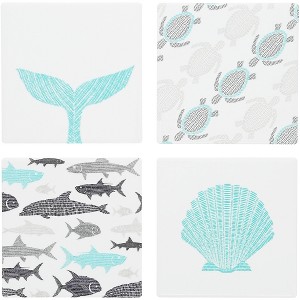Pavilion Gift Company - Beach - 4" Ceramic Coasters (Set of 4) - Coasters - 1 of 4
