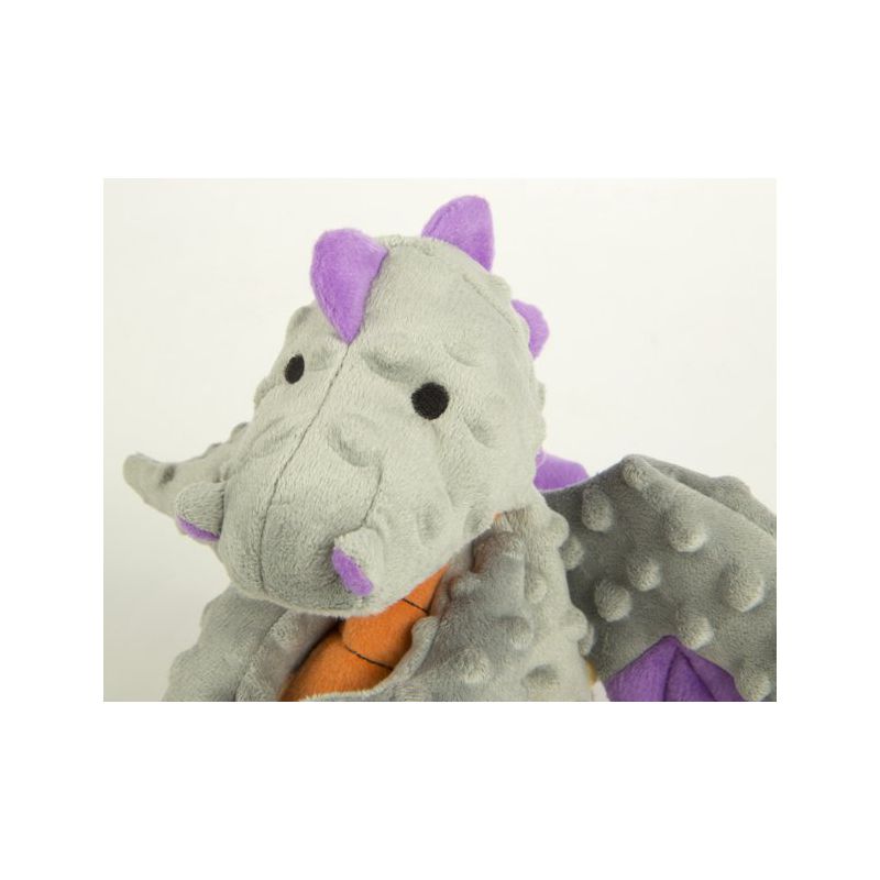 goDog Dragons Squeaker Plush Pet Toy for Dogs & Puppies, Soft & Durable, Tough & Chew Resistant, Reinforced Seams, 3 of 6