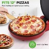 NutriChef 12'' Electric Pizza Maker with Non-Stick Plate & Cool Touch Handle (NCSW837RED) - Red - 3 of 4