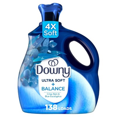 Downy Ultra Soft + Balance Crisp Rain & Blue Eucalyptus Liquid Fabric Softener - 93 fl oz