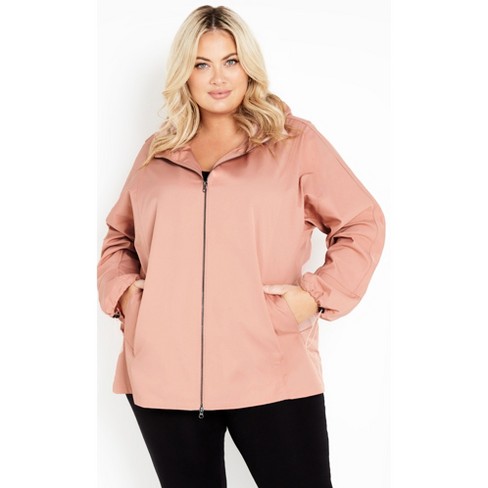 Plus size soft outlet shell jacket