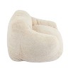 NicBex Cozy & Fluffy Fuax Fur Bean Bag Chair for Adults,Oversized Bean Bag Lounger with High Resilience & Eco-Friendly Memory Foam Filling,Beige - 2 of 4