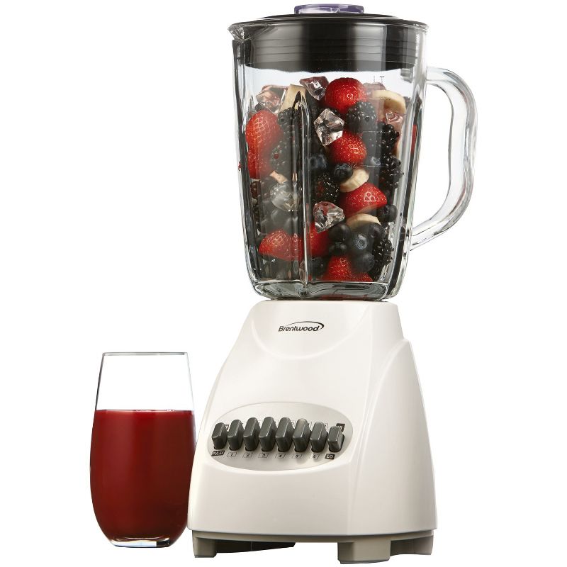 Brentwood 42-Ounce 12-Speed + Pulse Electric Blender with Glass Jar, 2 of 8