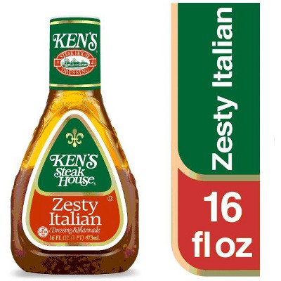Ken's Steak House Zesty Italian Dressing & Marinade 16 fl oz (Pack of 4)