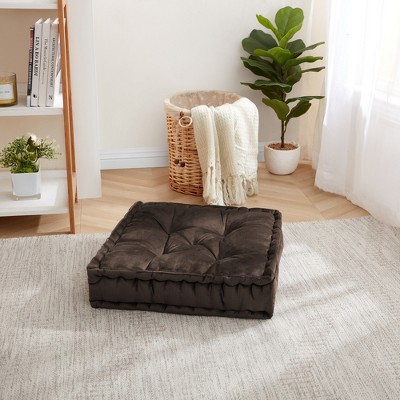 Bauble Tufted Velvet Round Floor Cushion