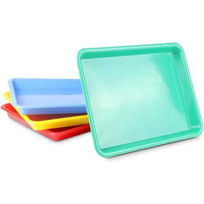 School Smart Plastic Paint Trays, 6-1/2 X 6-1/2 Inches, Pack Of 10 : Target