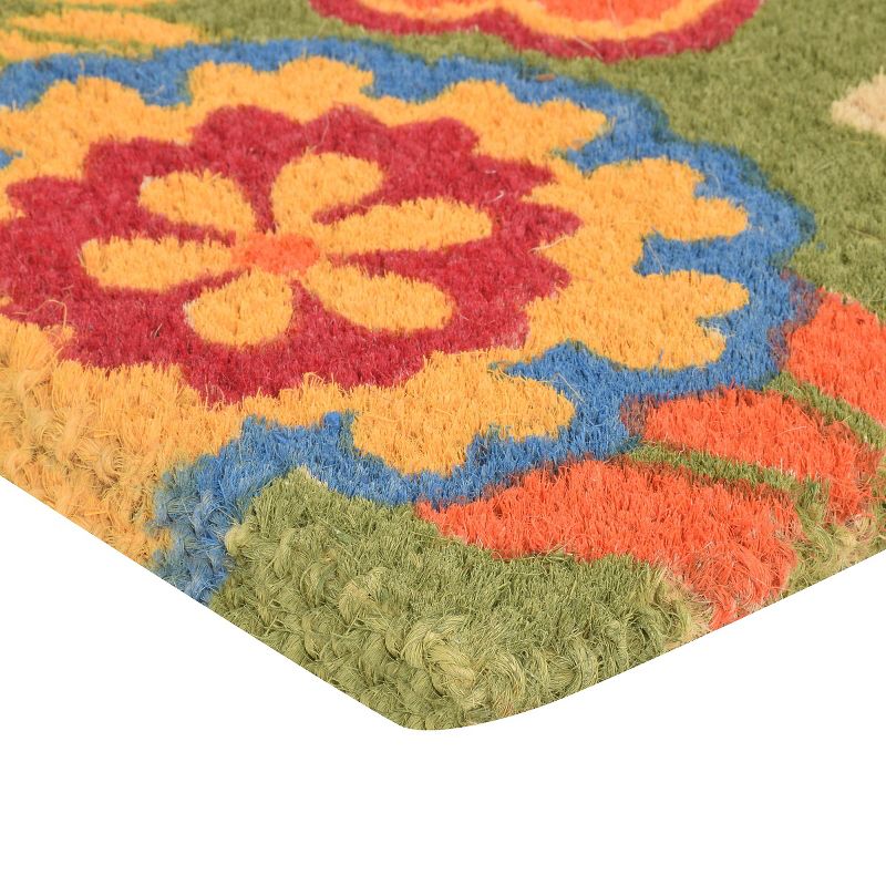 1&#39;6&#34;x2&#39;6&#34; Summer Flower Coir Doormat - HomeTrax, 3 of 4