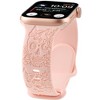 HTUTWOO Halloween Apple Watch Band, Skull Engraved Design Silicone Strap 38/40/41/42/44/45/49mm, for iWatch Series 10 9 8 7 6 5 4 3 2 1 SE - 2 of 4