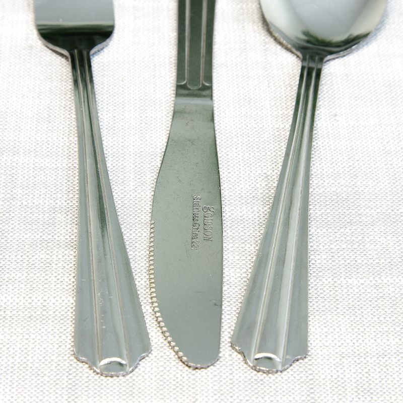 Gibson Classic Canberra 45 Piece Flatware Set, 4 of 8