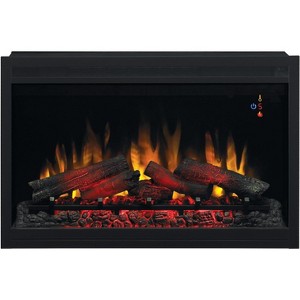 ClassicFlame 36'' W x 24'' H x 7.62'' D 120V Wall Fireplace Traditional Builders Box - Black, 36EB110-GRT - 1 of 4