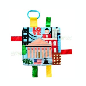 Baby Jack The Learning Lovey Philadelphia City Landscape Philly Baby Tag Crinkle Square Toy 8" x 8" - 1 of 4