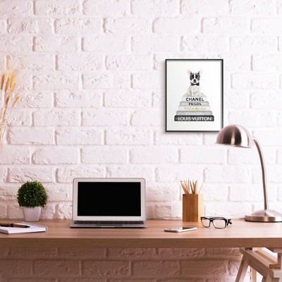 Black and White French Bulldog Canvas Print for Kids Nursery