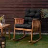 Costway 22'' x44''  Indoor Outdoor  Back Chair Cushion Tufted Pillow Patio Seating Pad Black\Beige\Brown - 2 of 4