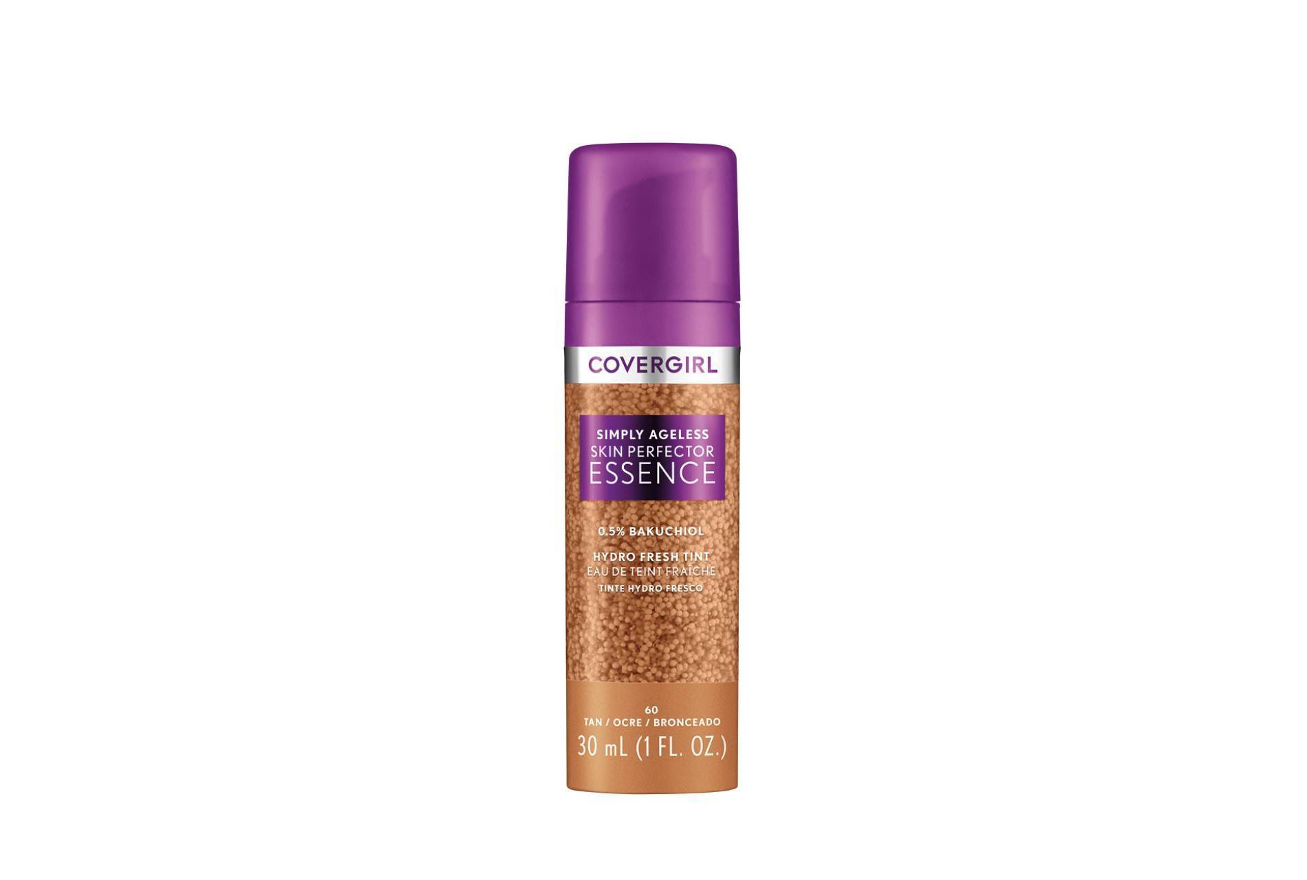 COVERGIRL Simply Ageless Skin Perfector Essence Vegan Foundation - 60 Tan - 1 fl oz