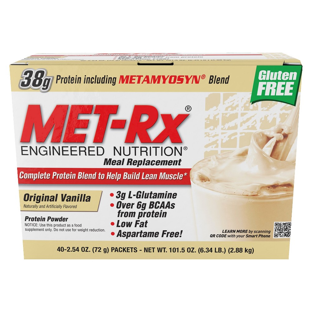 UPC 786560187053 product image for MET-Rx Nutrition Powder Packets - Vanilla - 2.54oz/40ct | upcitemdb.com