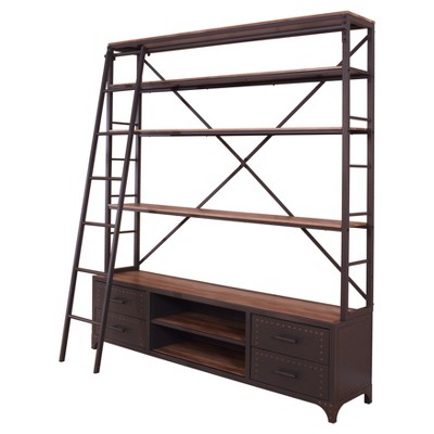 83" Decorative Bookshelf Gray - Acme Furniture