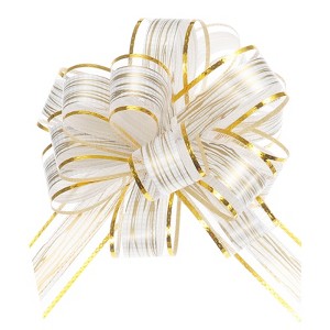 Unique Bargains Large Gift Wrapping Pull Bow Ribbon 10 Pcs - 1 of 4