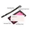 Unique Bargains PVC Durable Lightweight Backpack Travel ID Card Luggage Tag 3 Pcs - 4 of 4